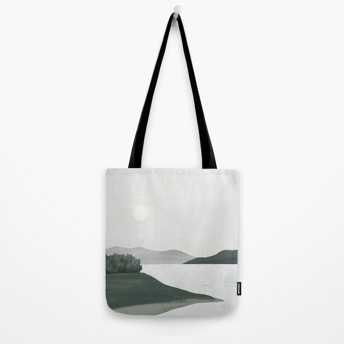 Minimalist Landscape Tote Bag Gallery Image 2