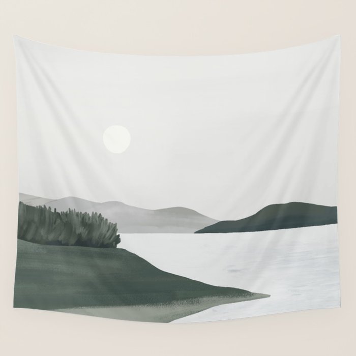 Minimalist Landscape Wall Tapestry Gallery Image 4