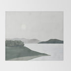 Minimalist Landscape Throw Blanket Gallery Image 2