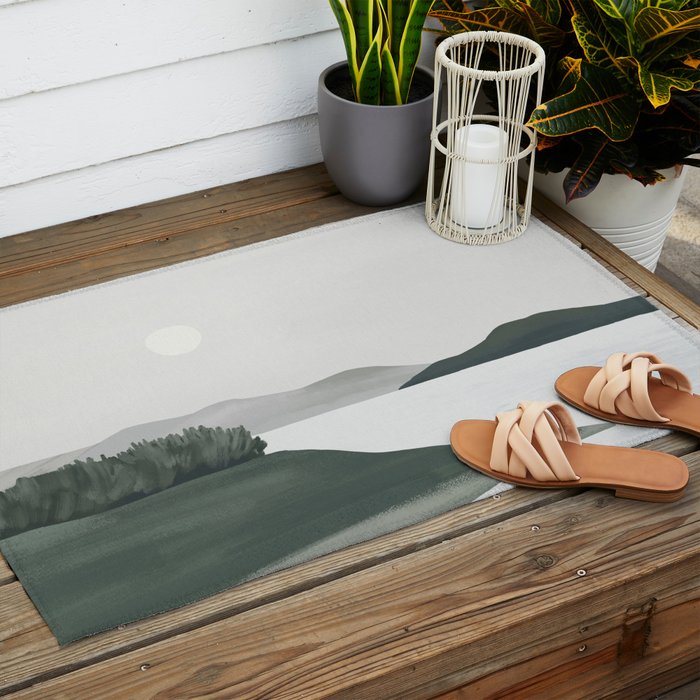 Minimalist Landscape Outdoor Rug Gallery Image 2