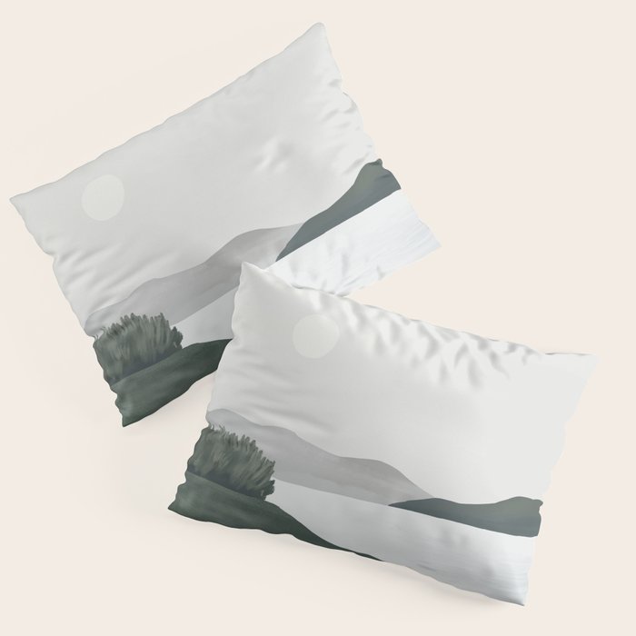 Minimalist Landscape Pillow Sham Gallery Image 3