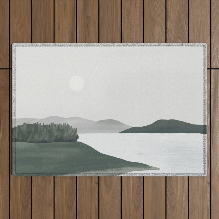 Minimalist Landscape Outdoor Rug Gallery Image 1