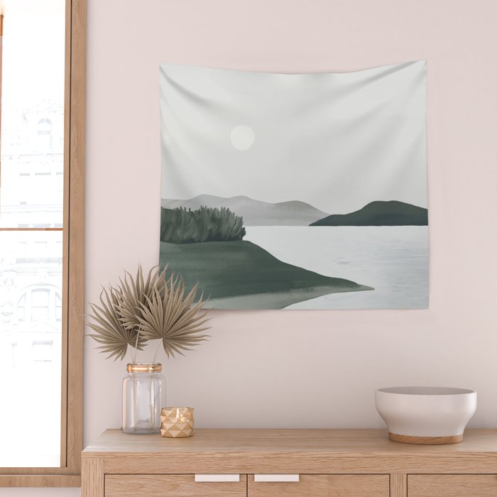 Minimalist Landscape Wall Tapestry Gallery Image 2