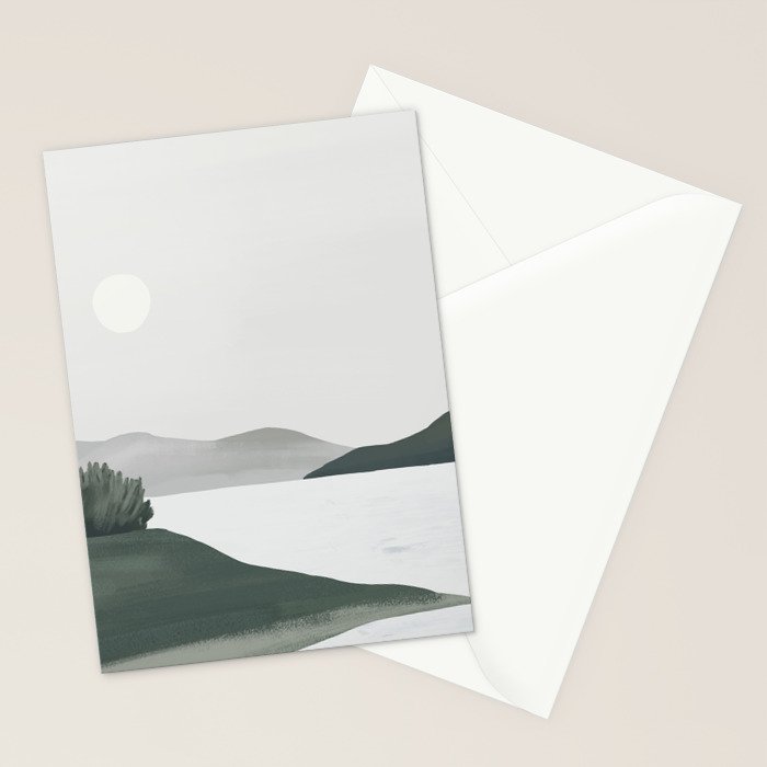 Minimalist Landscape Stationery Card Gallery Image 2