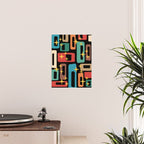 Retro Mid Century Modern Abstract Pattern 223 Poster Gallery Image 2