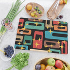 Retro Mid Century Modern Abstract Pattern 223 Cutting Board Gallery Image 2