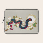 Snake and flowers 2 Laptop Sleeve Gallery Image 1