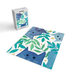 Cats and branches - blue and green Jigsaw Puzzle Gallery Image 2