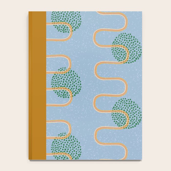 Abstract Fields in Blue-Grey & Green Notebook Gallery Image 4