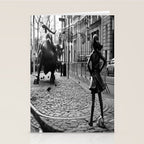 Fearless Girl and the Charging Bull Stationery Card Gallery Image 2