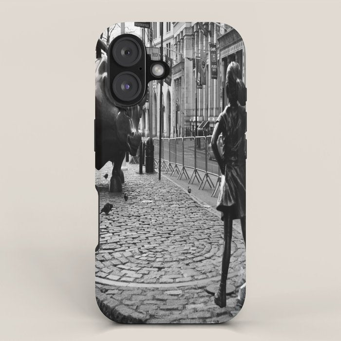 Fearless Girl and the Charging Bull iPhone Case Gallery Image 1
