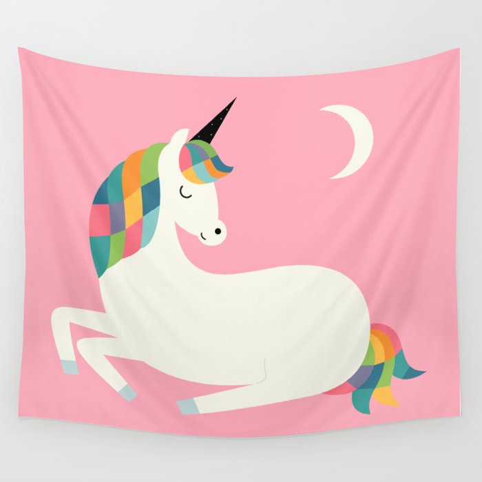 Unicorn Happiness Wall Tapestry Gallery Image 1