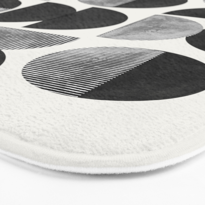 Mid Century, Retro Geometric Art Bath Mat Gallery Image 3