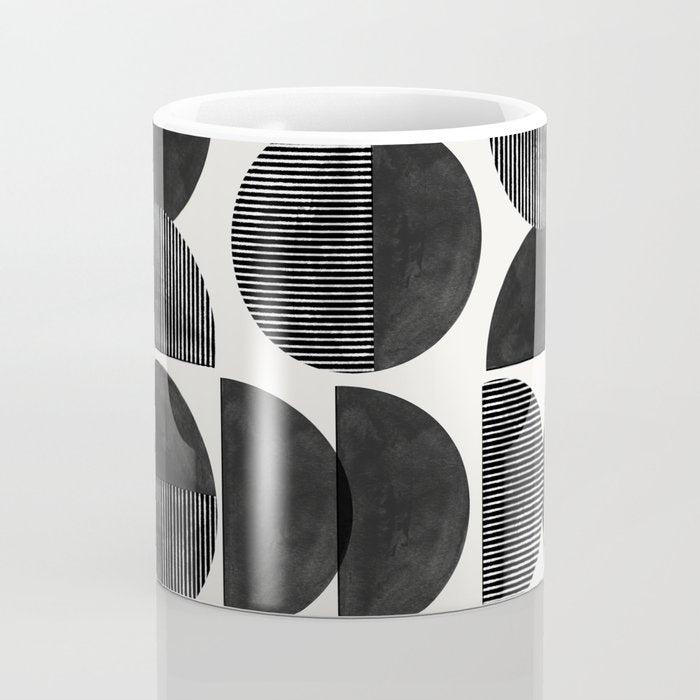 Mid Century, Retro Geometric Art Coffee Mug Gallery Image 4