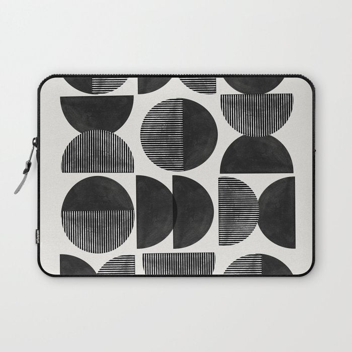 Mid Century, Retro Geometric Art Laptop Sleeve Gallery Image 1
