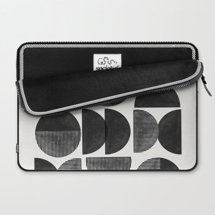 Mid Century, Retro Geometric Art Laptop Sleeve Gallery Image 2