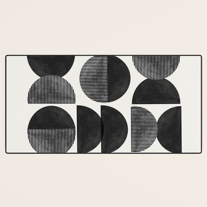 Mid Century, Retro Geometric Art Desk Mat Gallery Image 3