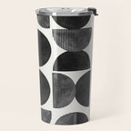 Mid Century, Retro Geometric Art Travel Mug Gallery Image 2
