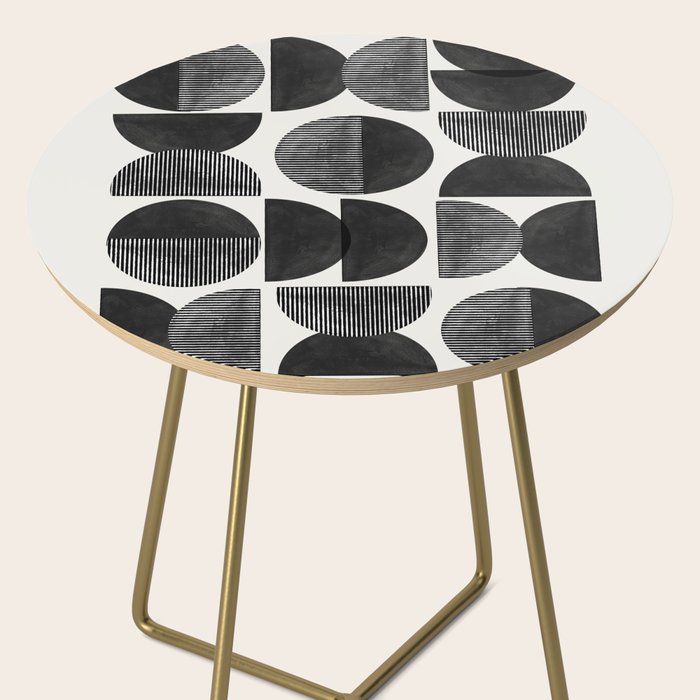 Mid Century, Retro Geometric Art Side Table Gallery Image 2