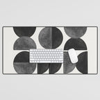 Mid Century, Retro Geometric Art Desk Mat Gallery Image 1