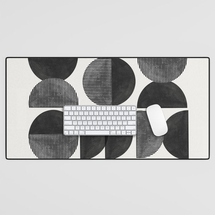 Mid Century, Retro Geometric Art Desk Mat Gallery Image 1