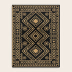 Intricate Gold and Black Tribal Surface Pattern Notebook Gallery Image 4