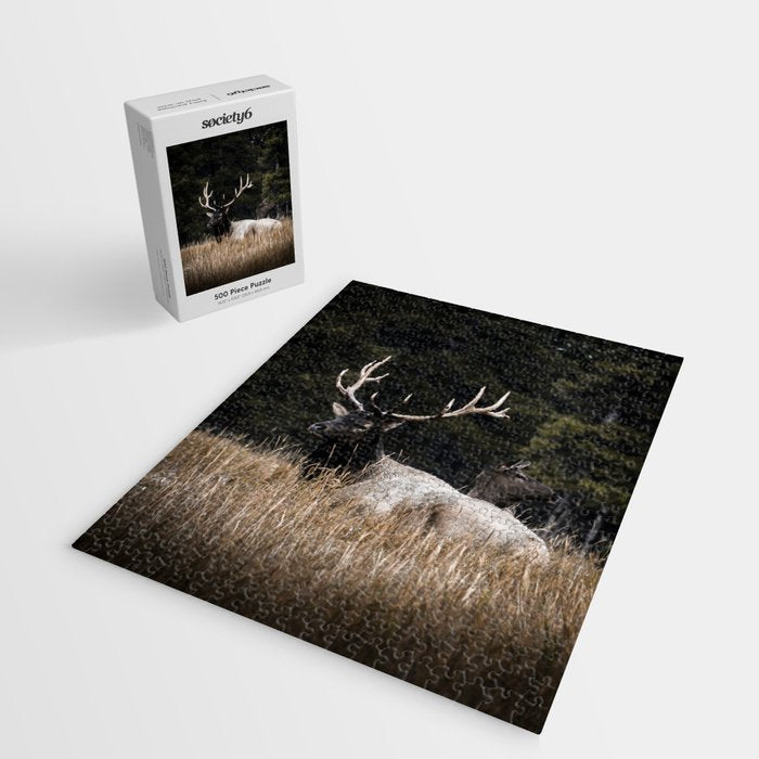 Two Elk in the Canadian Rocky Mountains Jigsaw Puzzle Gallery Image 2