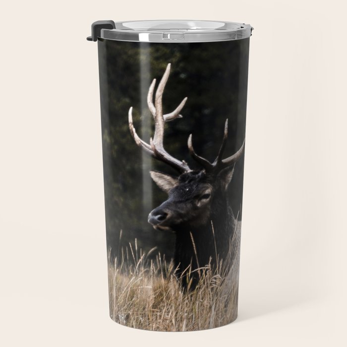 Two Elk in the Canadian Rocky Mountains Travel Mug Gallery Image 3