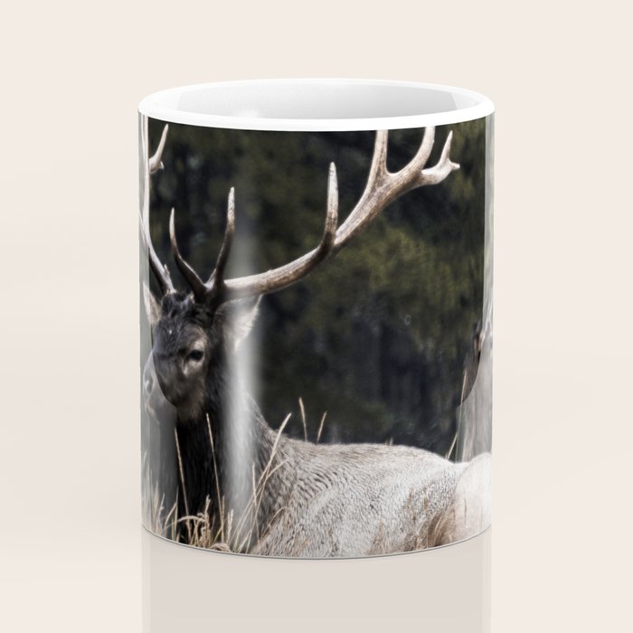 Two Elk in the Canadian Rocky Mountains Coffee Mug Gallery Image 4