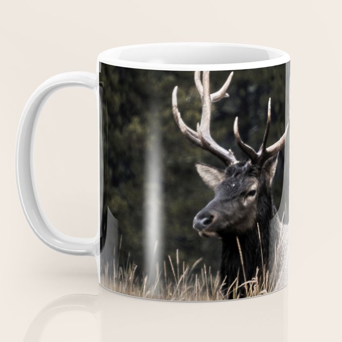Two Elk in the Canadian Rocky Mountains Coffee Mug Gallery Image 3
