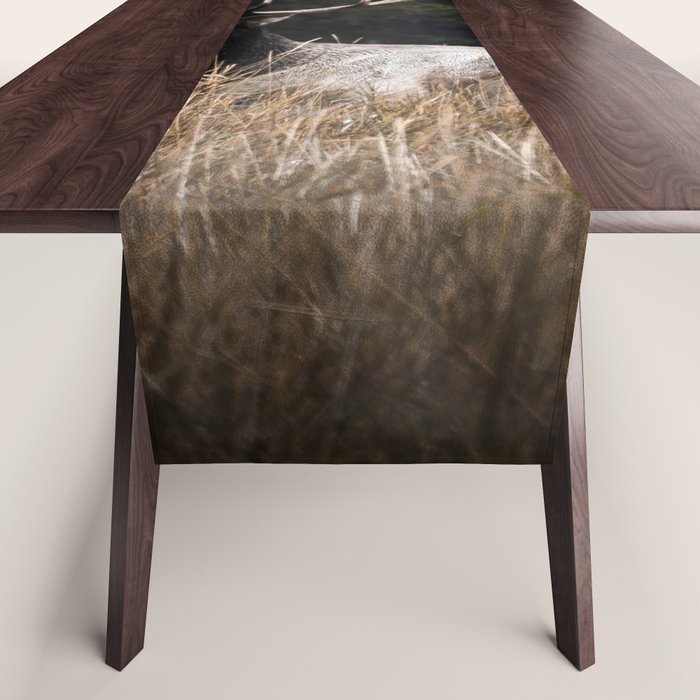Two Elk in the Canadian Rocky Mountains Table Runner Gallery Image 1