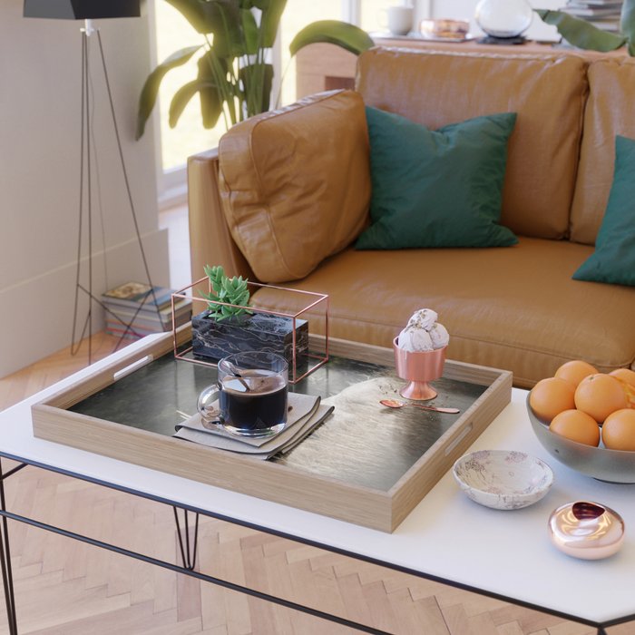 Two Elk in the Canadian Rocky Mountains Serving Tray Gallery Image 2