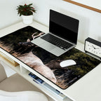 Two Elk in the Canadian Rocky Mountains Desk Mat Gallery Image 2