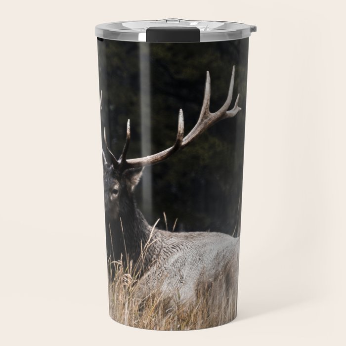 Two Elk in the Canadian Rocky Mountains Travel Mug Gallery Image 1