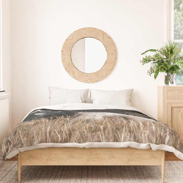 Two Elk in the Canadian Rocky Mountains Duvet Cover Gallery Image 3