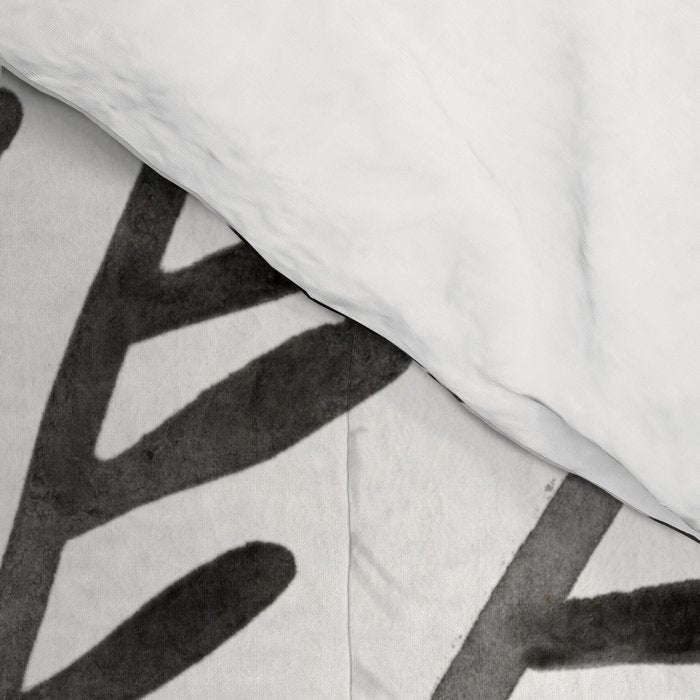 Palm Tree - Black Comforter Gallery Image 4