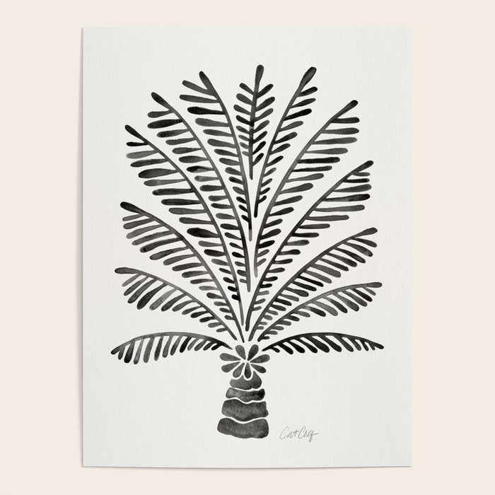 Palm Tree - Black Poster Gallery Image 4