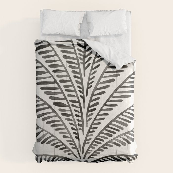 Palm Tree - Black Comforter Gallery Image 6