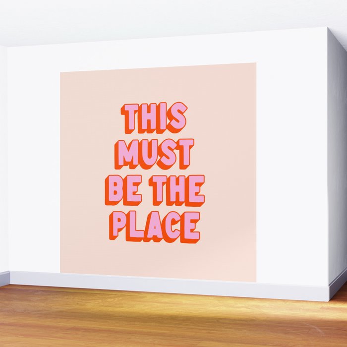 This Must Be The Place: The Peach Edition Wall Mural Gallery Image 2