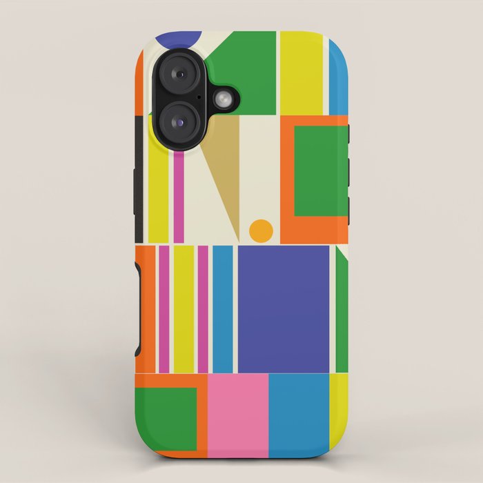 Modtastic Palm Springs Colorful Mid Century Modern Abstract Geometric iPhone Case Gallery Image 1