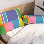 Modtastic Palm Springs Colorful Mid Century Modern Abstract Geometric Pillow Sham Gallery Image 2