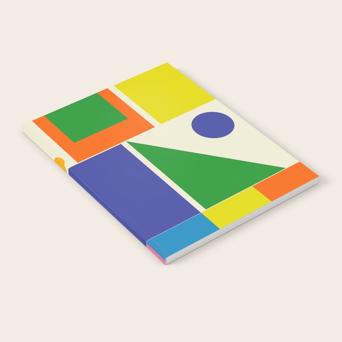 Modtastic Palm Springs Colorful Mid Century Modern Abstract Geometric Notebook Gallery Image 1
