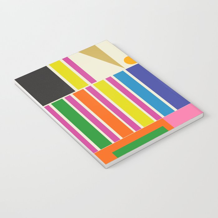 Modtastic Palm Springs Colorful Mid Century Modern Abstract Geometric Notebook Gallery Image 3