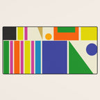Modtastic Palm Springs Colorful Mid Century Modern Abstract Geometric Desk Mat Gallery Image 3