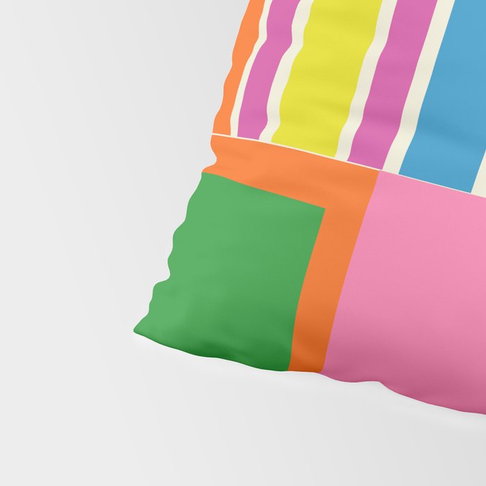 Modtastic Palm Springs Colorful Mid Century Modern Abstract Geometric Pillow Sham Gallery Image 4