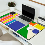 Modtastic Palm Springs Colorful Mid Century Modern Abstract Geometric Desk Mat Gallery Image 2