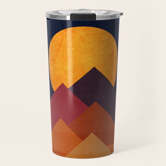 Full moon and pyramid Travel Mug Gallery Image 1