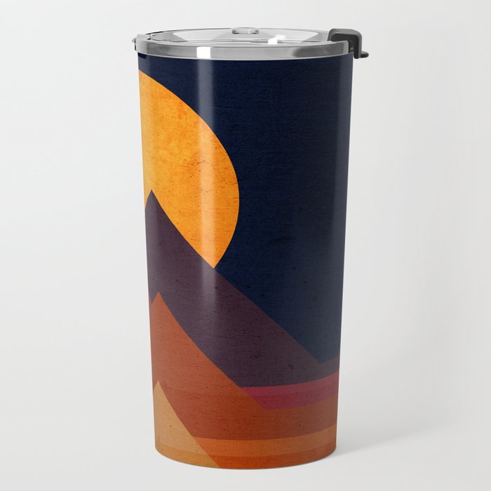 Full moon and pyramid Travel Mug Gallery Image 2
