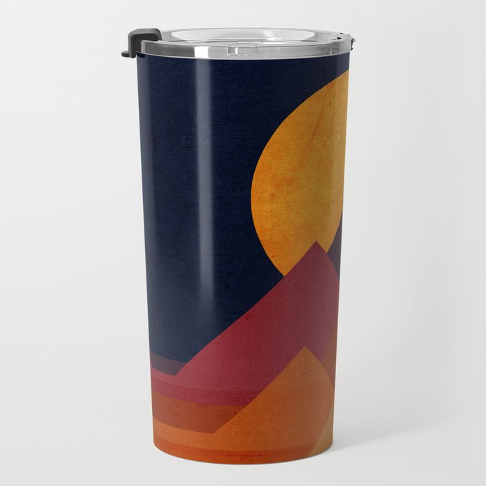 Full moon and pyramid Travel Mug Gallery Image 3
