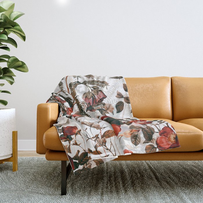 Vintage Garden III Throw Blanket Gallery Image 1